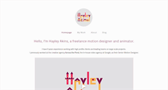 Desktop Screenshot of hayleyakins.com